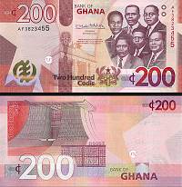 *200 Cedis Ghana 2022, P51b UNC - Kliknutím na obrázok zatvorte -